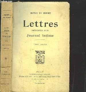 Seller image for LETTRES - TOME I for sale by Le-Livre