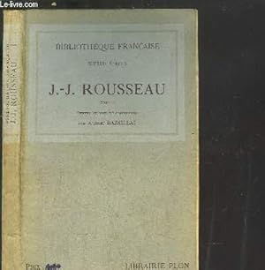 Bild des Verkufers fr J.-J. ROUSSEAU - TOME I zum Verkauf von Le-Livre