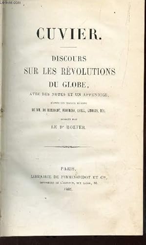 Bild des Verkufers fr DISCOURS SUR LES REVOLUTIONS DU GLOBE - avec des notes et un appendice / zum Verkauf von Le-Livre