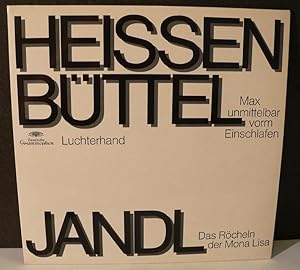 Ernst Jandl: Das Röcheln der Mona Lisa. Ein akustisches Geschehen für eine Stimme und Apperaturen...