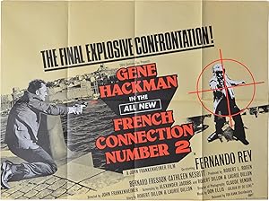 French Connection II [French Connection Number 2] (Original British poster for the 1975 film)