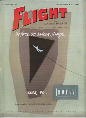 Flight And Aircraft Engineer : No. 2404 Vol. 67. : 18 February , 1955