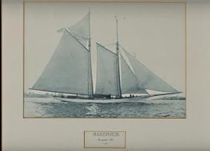 Imagen del vendedor de SCHOONER AMERICA; 8 x 10" Framed Photogravure a la venta por Harry E Bagley Books Ltd