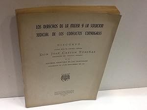 Seller image for LOS DERECHOS DE LA MUJER Y LA SOLUCION JUDICIAL DE LOS CONFLICTOS CONYUGALES JOSE CASTAN TOBEAS for sale by LIBRERIA ANTICUARIA SANZ