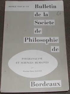 Bild des Verkufers fr Psychanalyse et sciences humaines. zum Verkauf von alphabets