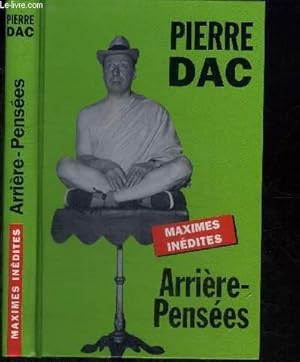 Image du vendeur pour ARRIERE-PENSEES - MAXIMES INEDITES mis en vente par Le-Livre