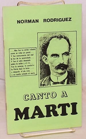 Imagen del vendedor de Canto a Marti a la venta por Bolerium Books Inc.