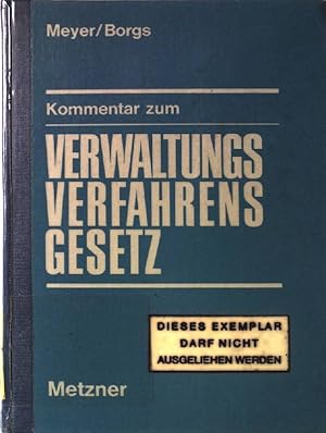 Bild des Verkufers fr Verwaltungsverfahrensgesetz. zum Verkauf von books4less (Versandantiquariat Petra Gros GmbH & Co. KG)