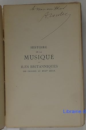 Histoire de la musique Iles britanniques des origines au XVIIIe siècle