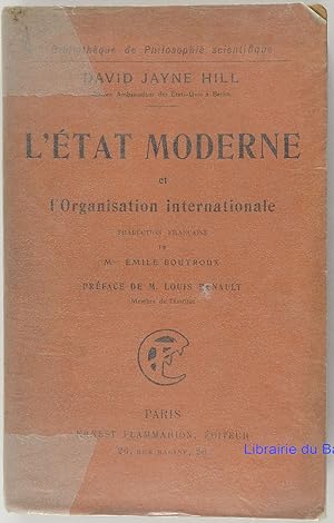 Seller image for L'tat moderne et l'organisation internationale for sale by Librairie du Bassin