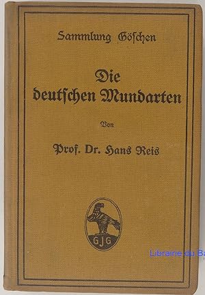 Seller image for Die deutschen Mundarten for sale by Librairie du Bassin