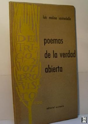 Imagen del vendedor de POEMAS DE LA VERDAD ABIERTA a la venta por Librera Maestro Gozalbo