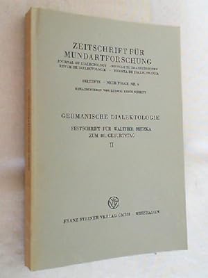 Zeitschrift für Mundartforschung - Beihefte - Folge Nr. 6 - Germanische Dialektologie