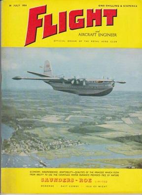Flight And Aircraft Engineer : No. 2375 Vol. 66. 30 July 1954