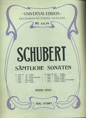 Schubert. Konvolut von 5 Notenheften aus der Reihe Universal Edition Akademische Einzelausgabe. :...