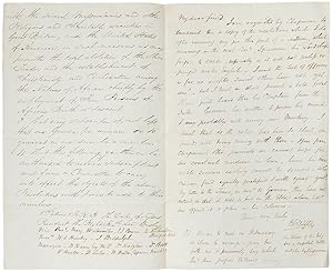 Autograph letter from Elliott Cresson to Member of Parliament Benjamin Hawes, with a resolution t...