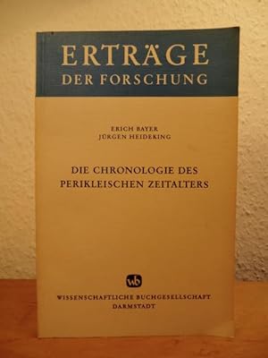 Seller image for Die Chronologie des perikleischen Zeitalters (Ertrge der Forschung Band 36) for sale by Antiquariat Weber