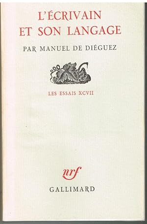 Seller image for L'crivain et son langage for sale by Librairie l'Aspidistra