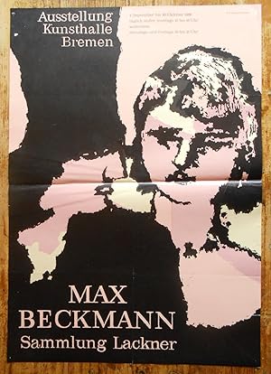 Max Beckmann. Sammlung Lackner. Kunsthalle Bremen. Plakat zur Ausstellung vom 4.9.-30.10.1966.