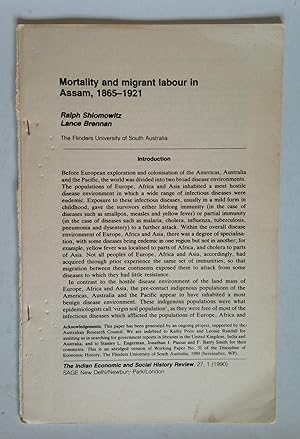 Bild des Verkufers fr Mortality & Migrant Labour in Assam 1865 - 1921 | Academic Offprint zum Verkauf von *bibliosophy*