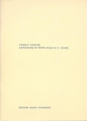 Bild des Verkufers fr Franco Vaccari Esposizione in Tempo Reale N.9: I Sogni / Expposition in Real Time Number 9: The Dreams zum Verkauf von ART...on paper - 20th Century Art Books