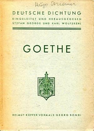 Imagen del vendedor de Goethe. Deutsche Dichtung. a la venta por Antiquariat am Flughafen