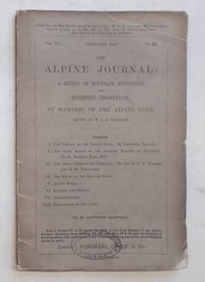 The Alpine Journal. February 1886. Vol. XII. No. 91.