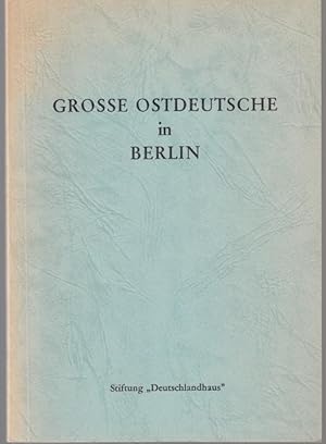 Seller image for Groe Ostdeutsche in Berlin for sale by Graphem. Kunst- und Buchantiquariat