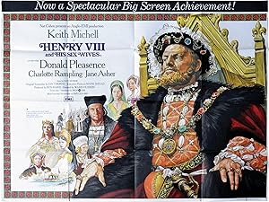 Bild des Verkufers fr Henry VIII and His Six Wives (Original British poster for the 1972 film) zum Verkauf von Royal Books, Inc., ABAA