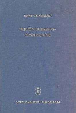 Imagen del vendedor de Persnlichkeitspsychologie. Entwurf einer biozentrischen Wirklichkeitslehre vom Menschen. 2.Aufl. bearb. von E. Frauchinger. a la venta por Fundus-Online GbR Borkert Schwarz Zerfa