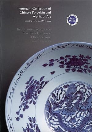 Important Collection of Chinese Porcelain and Works of Art, from the 16th to the 19th century