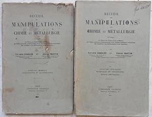 Seller image for Recueil de manipulations de chimie et mtallurgie. I. Analyse chimique qualitative et quantitative. II. Analyses spciales minrales et organiques, essais physiques. for sale by Librairie les mains dans les poches