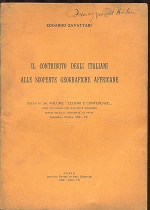 IL CONTRIBUTO DEGLI ITALIANI ALLE SCOPERTE GEOGRAFICHE AFRICANE, Pavia, Istituto pavese Arti Graf...