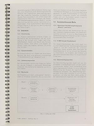 Kaufman-Neuropsychologischer Kurztest: K-NEK - Handbuch - Deutsche Fassung der Kaufman Short ...