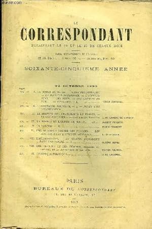 Image du vendeur pour LE CORRESPONDANT TOME 137 N 746 - I.LA RUSSIE ACTUELLE.   SAINT-PTERSBOURG.  LA RELIGION ORTHODOXE.   L'AGRICULTURE.   LES JUIFS.   LES CHEMINS DE FER.   LE NIHILISME. - II.   fin.FDOR ZAKARINE.II.L ALLEMAGNE NOUVELLE. mis en vente par Le-Livre