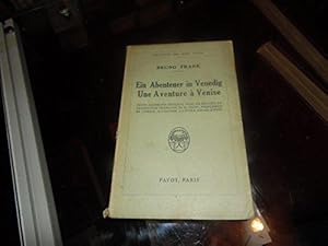 Bild des Verkufers fr Ein abenteuer in venedig - une aventure a venise zum Verkauf von JLG_livres anciens et modernes