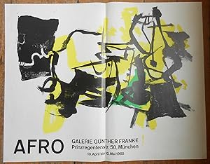 Afro. Galerie Günther Franke, München. Plakat zur Ausstellung vom 10. April bis 10. Mai 1965.