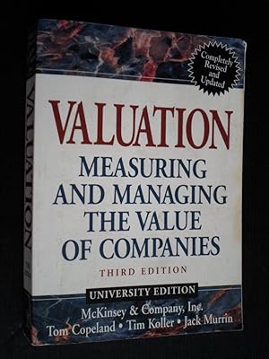 Immagine del venditore per Valuation, Measuring and Managing the Value of Companies venduto da Stadion Books