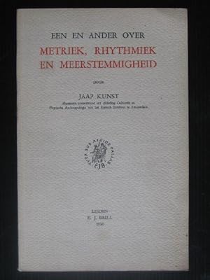 Seller image for Een en ander over Metriek, Rhythmiek en Meerstemmigheid for sale by Stadion Books