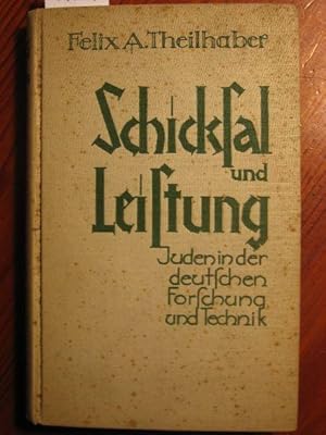 Schicksal und Leistung, Juden in der deutschen Forschung und Technik