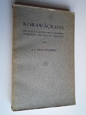Korawacrama Een oud Javaansch proza geschrift, Proefschrift + stellingen