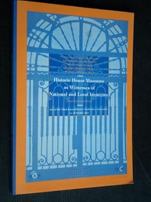 Image du vendeur pour Historic House Museums as Witnesses of National and Local Identities mis en vente par Stadion Books