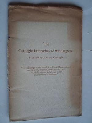 Scope and Organization, The Carnegie Institution of Washington founded by Andrew Carnegie