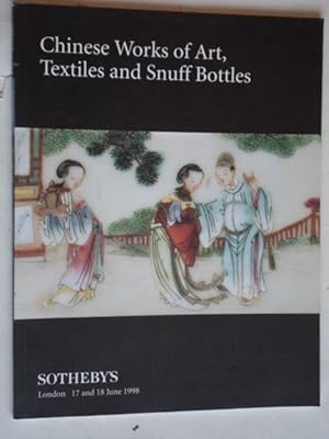 Chinese Works of Art, Textiles & Snuff Bottles