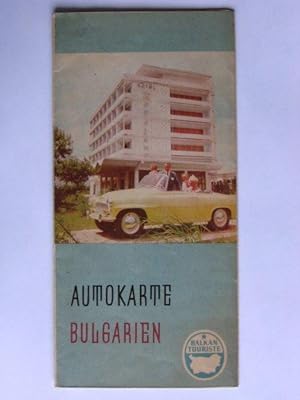 Folder & landkaart van, het toen nog communistische, Bulgarije