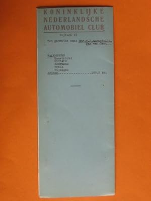 Koninklijke Nederlandsche Automobiel Club, KNAC