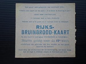 Distributiebon Rijksbruinbrood-kaart