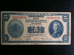 Bankbiljet 5 gulden Nederlandsch-Indie