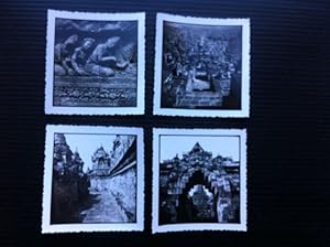4 foto's van de Borobudur van fotograaf Zindler te Djokja [[1930-1940]