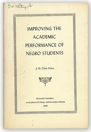 Improving the Academic Performance of Negro Students
